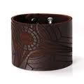 Celtic leather wristband
